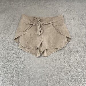 Patagonia Wrap Shorts Womens Large Beige Hemp Lyocell Neutral‎ Granola Beachy